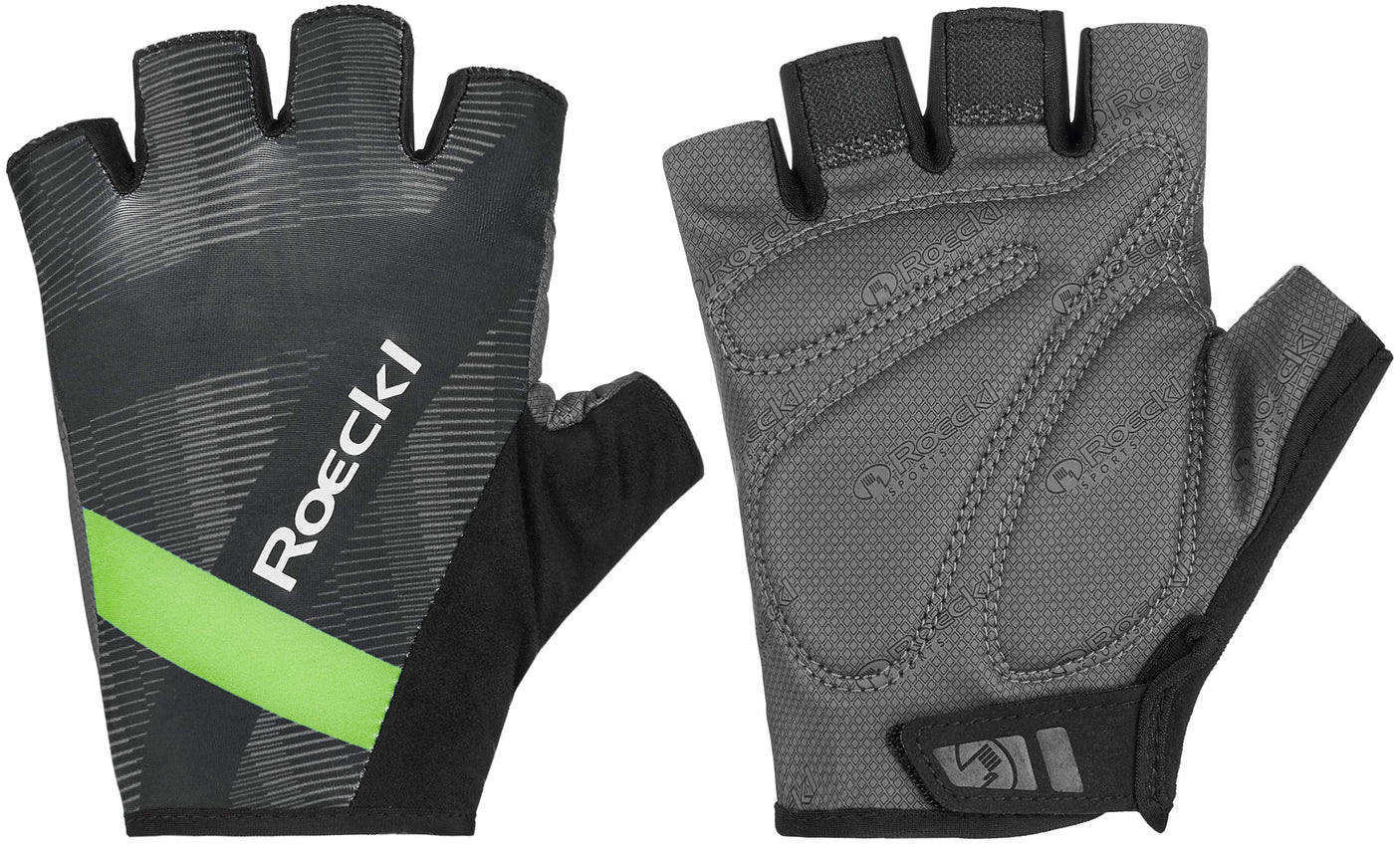 Roeckl Busano Handschoenen Black Shadow/kiwi