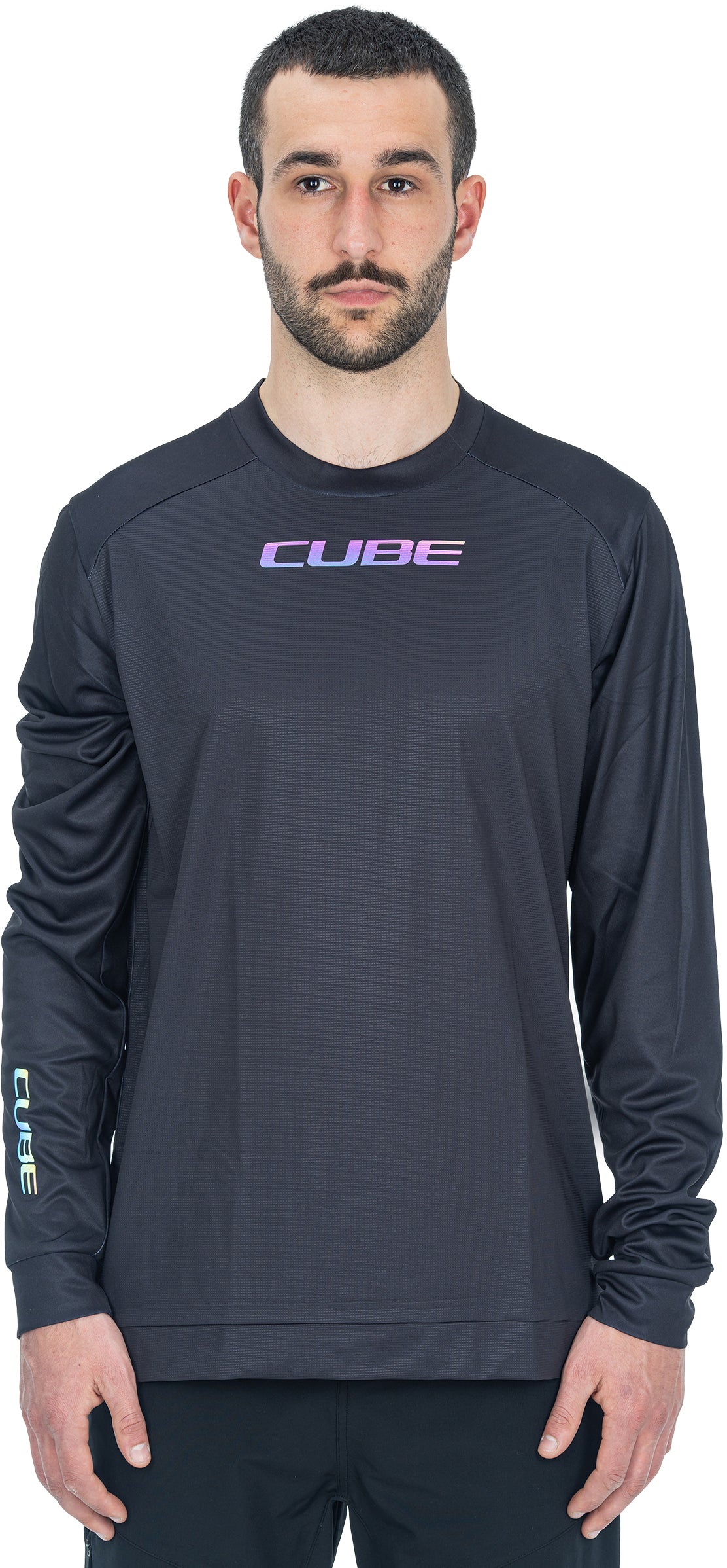 CUBE ATX Lange mouw ronde hals trui black Heren