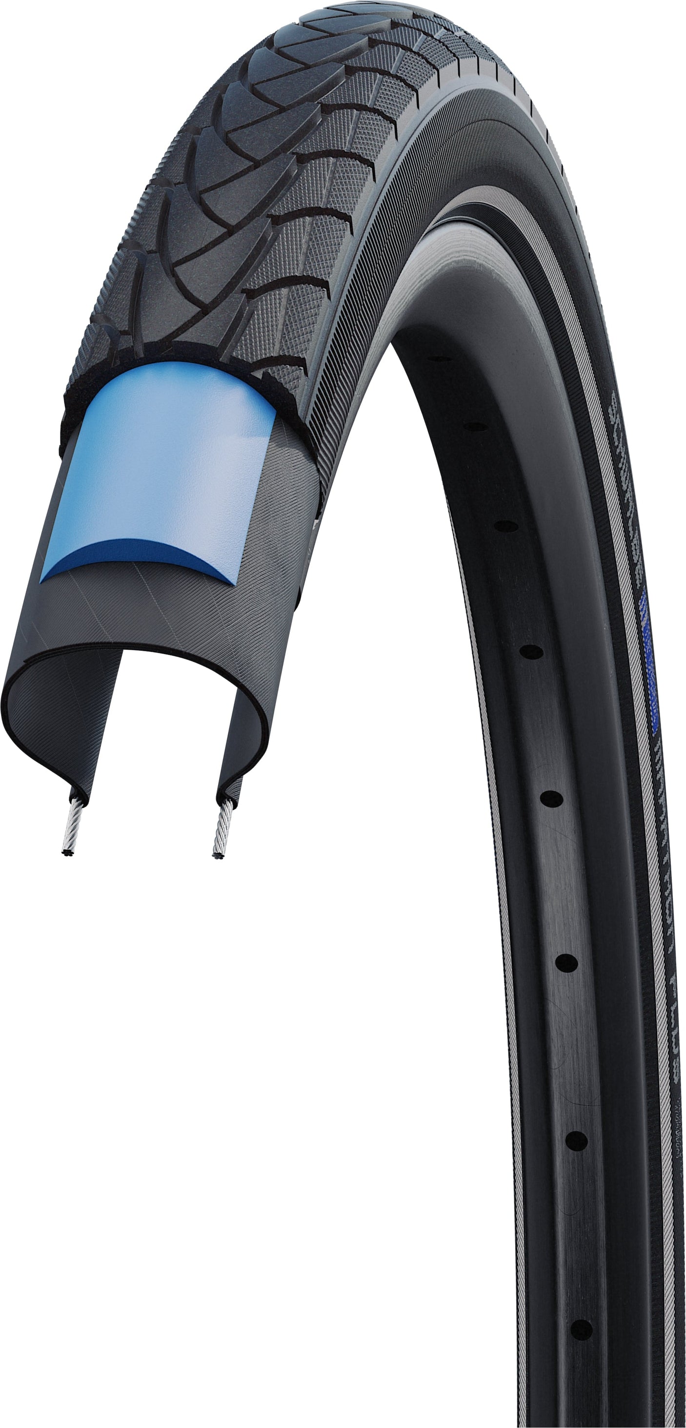 Schwalbe Marathon Plus Draadband SmartGuard Endurance Reflex 28x1.10" zwart