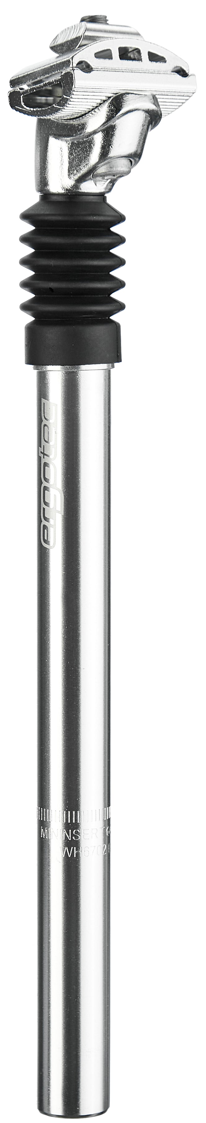 Humpert Ergotec SP-3.0 zadelpen met patentveer Ø25,4mm 40mm zilver