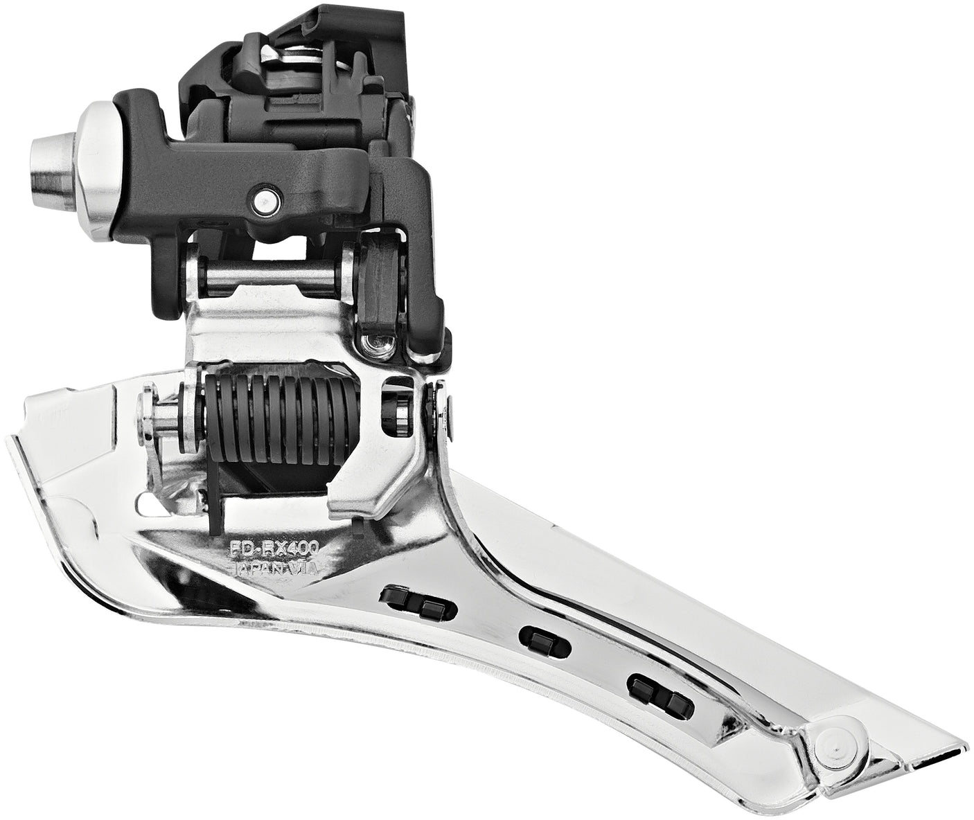 Shimano GRX FD-RX400 Voorderailleur 2x10 aanlas zwart/zilver