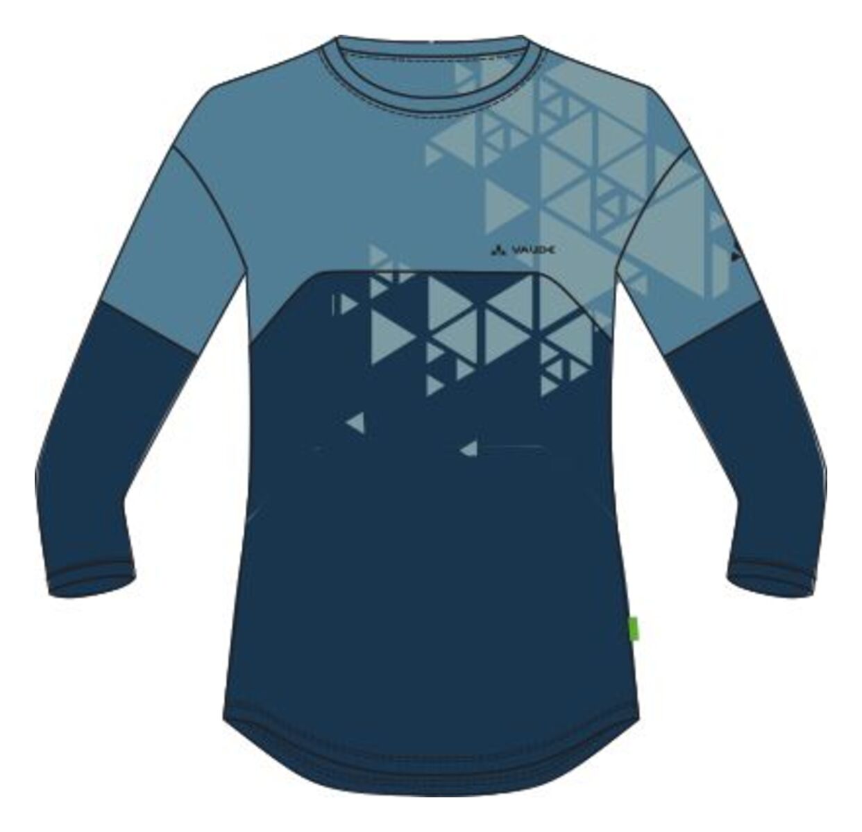 VAUDE Moab V Lange mouw T-shirt Dames blauw