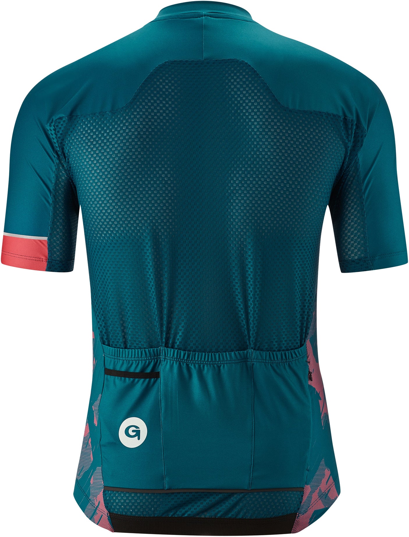 Gonso Ardole korte mouwen full-zip fietsshirt heren petrol