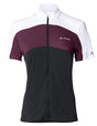 VAUDE Matera Korte mouwen Full-Zip jersey dames zwart/lila