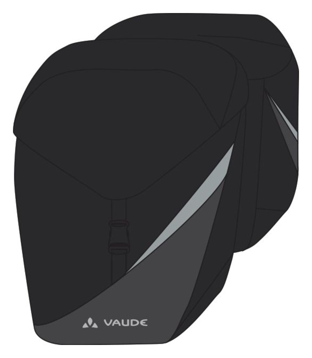 VAUDE TwinRoadster zwart