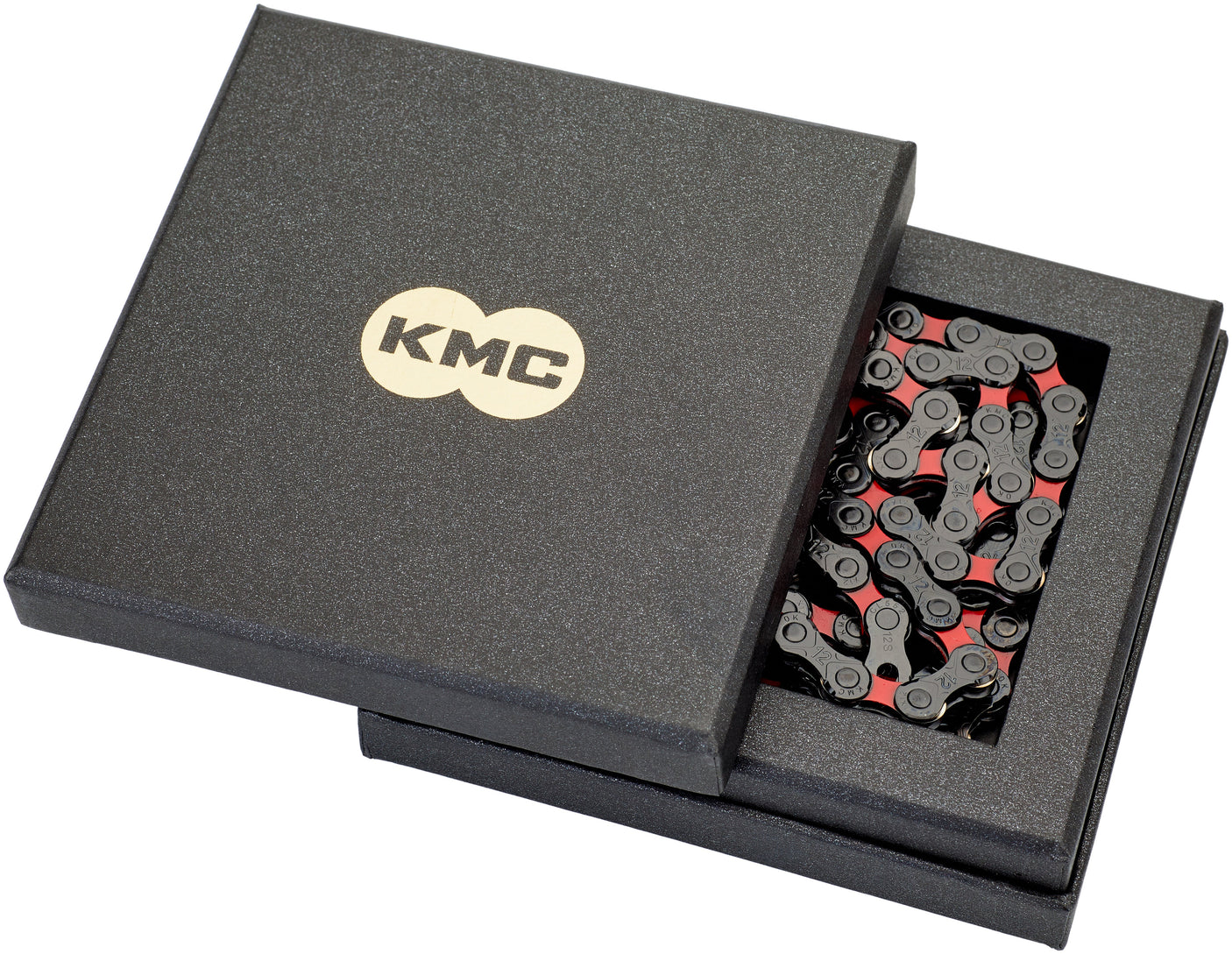 KMC DLC 12 Ketting 12-speed zwart/rood