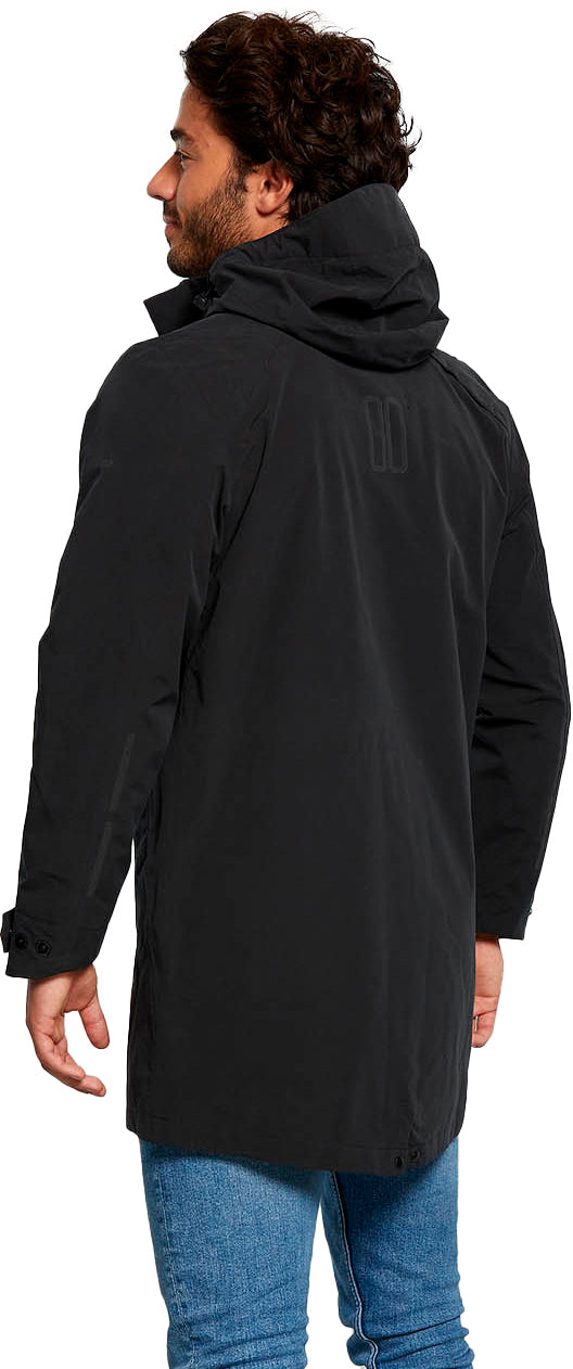 Basil Mosse regenparka heren zwart