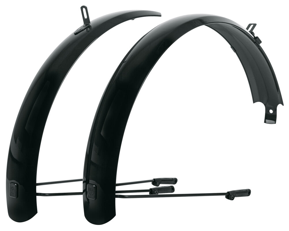 SKS Bluemels Basic spatborden set 20" 60mm zwart
