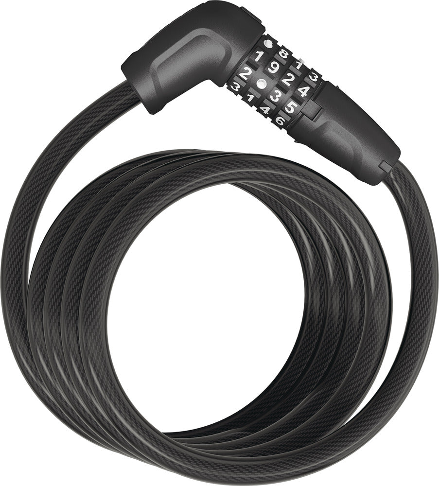 ABUS Numero 5510C/180 zwart SCMU spiraalkabelslot