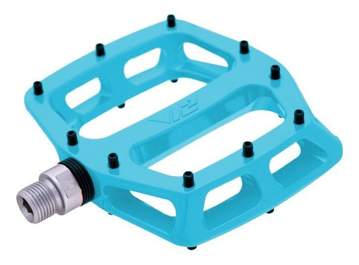 DMR V12 platformpedalen blauw
