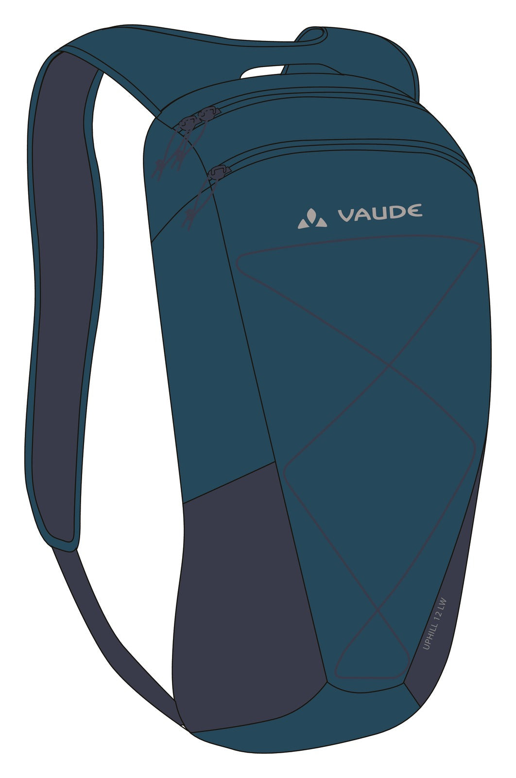 VAUDE Uphill 8 lichte rugzak blauw
