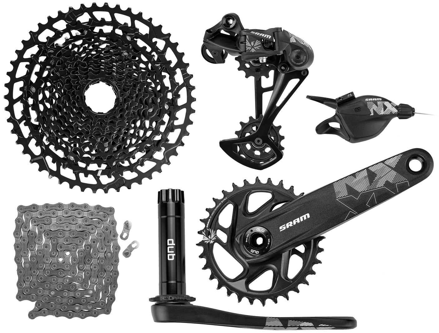 SRAM NX Eagle DUB 175 Schakelgroepset 12-speed 32T X-Sync XG-1230