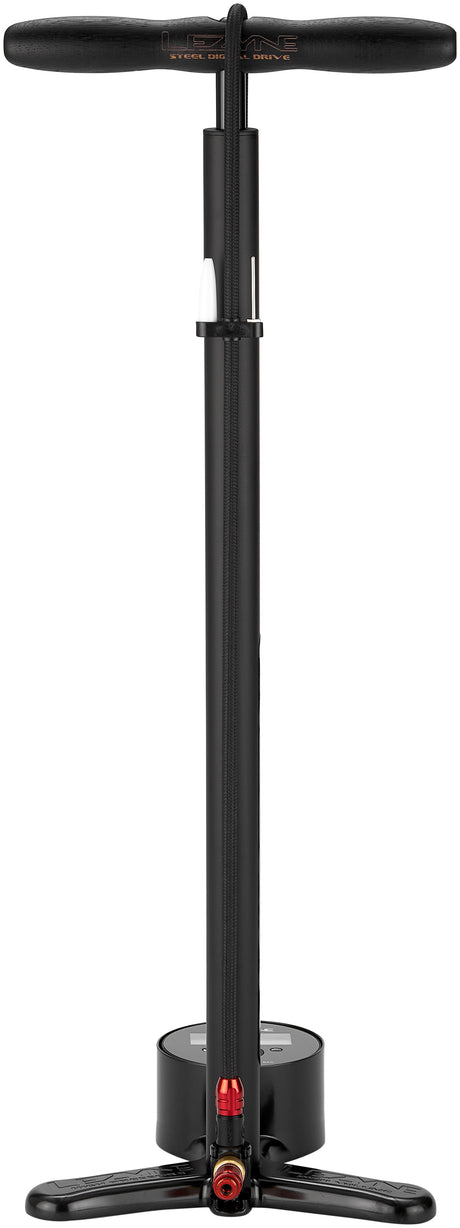 Lezyne Digital Drive 3.5 vloerpomp staal zwart