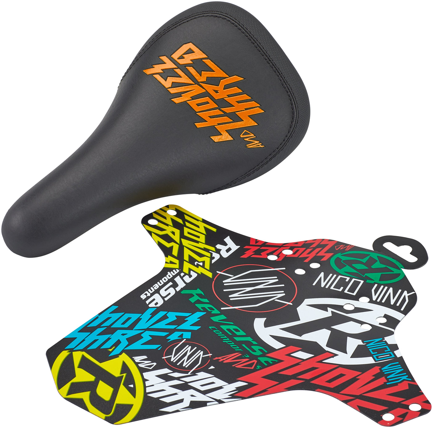 Reverse Nico Vink Shovel & Shred zadel zwart/oranje
