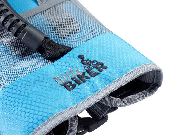 little Biker fietsleerjack Soft Blue