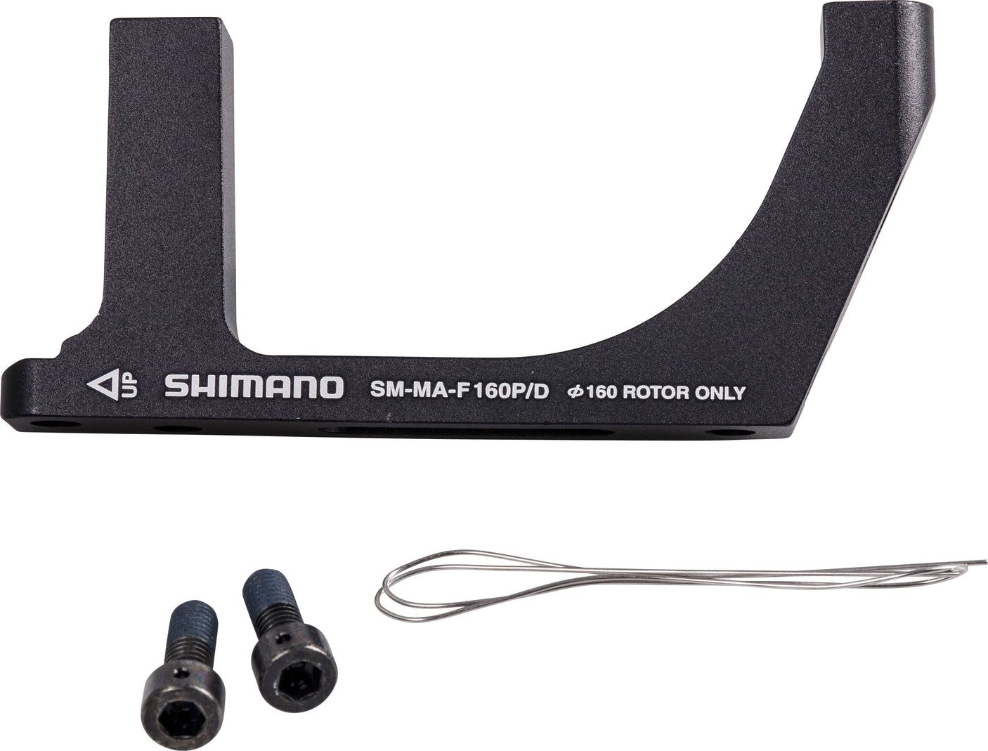 Shimano Flat Mount Road schijfremadapter PM/FM 160mm vooraan