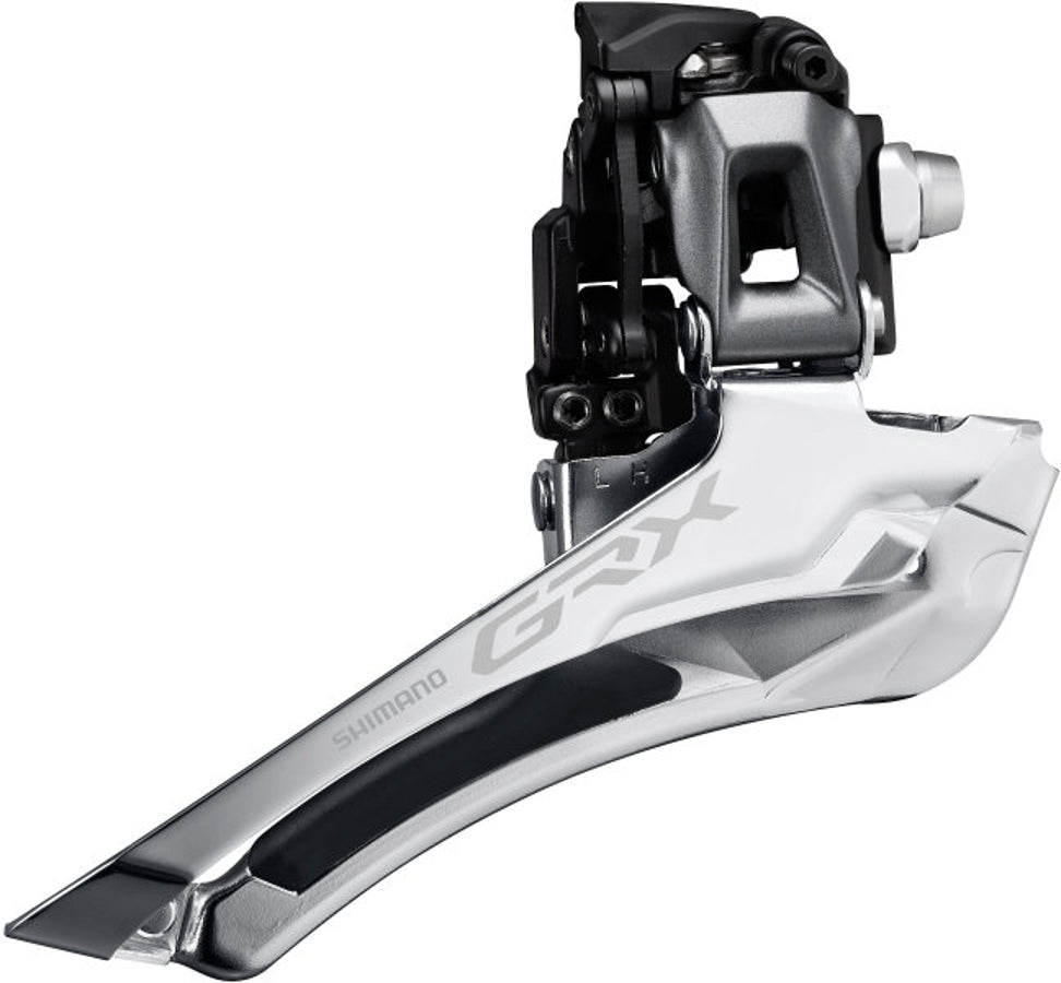 Shimano GRX FD-RX810 Voorderailleur 2x11 Aanlas zwart/zilver