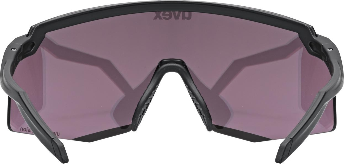 uvex Pace Stage Cv Fietsbril Zwart Mat / Spiegel Zilver