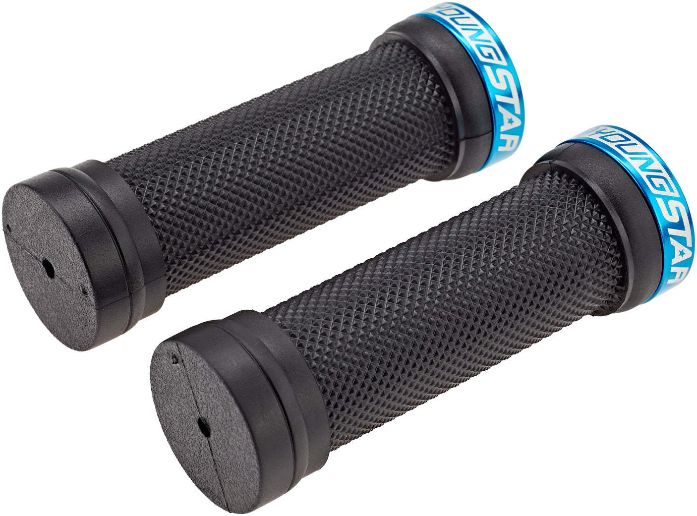 Reverse Youngstar Single Lock-On handvatten Ø28mm 98mm kinder zwart/lichtblauw