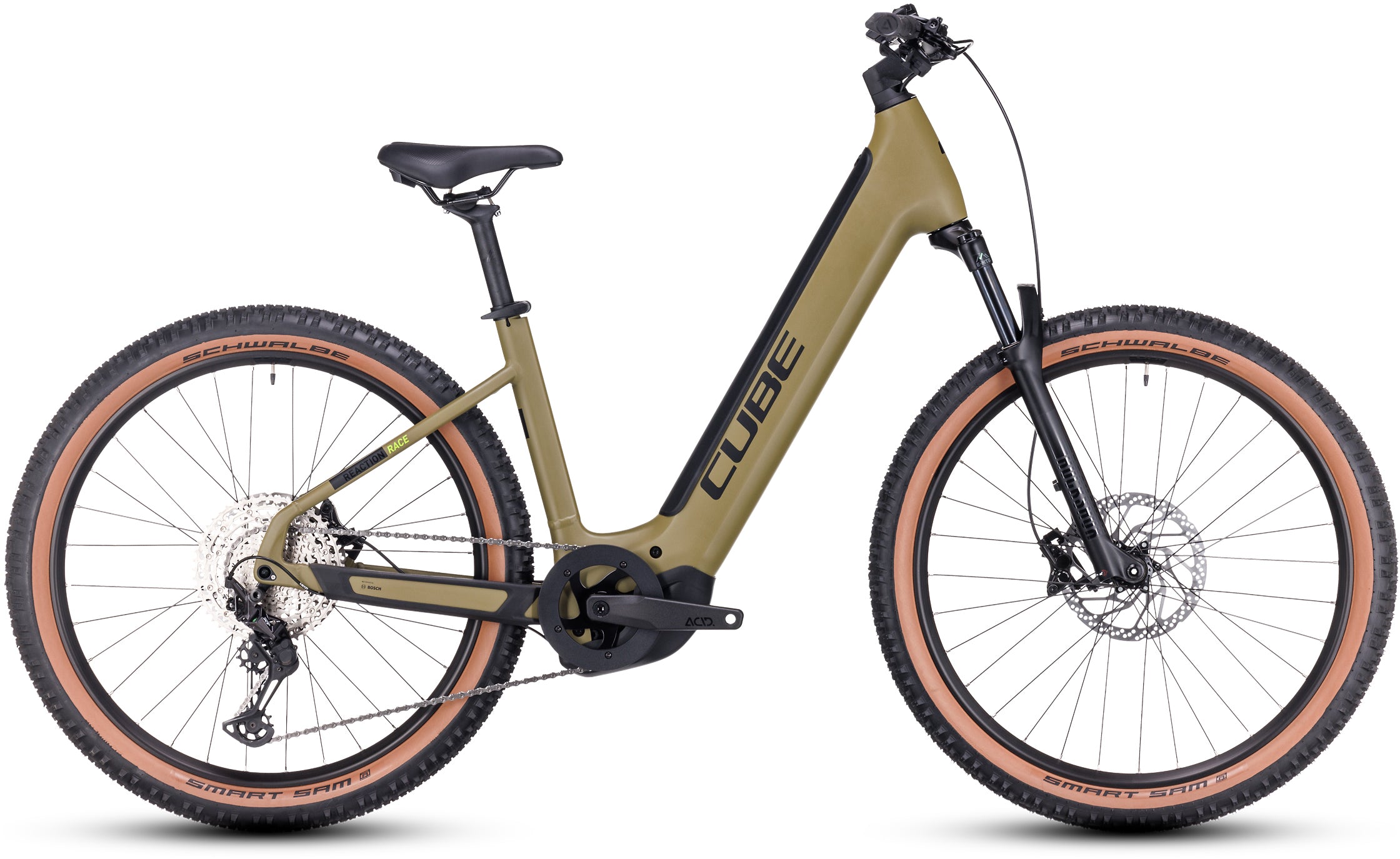 Cube Reaction Hybrid Race 750 Easy Entry olijf n green 2024 bikester