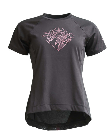 Zimtstern PureFlowz Shirt SS Dames Pirate Black/Pirate Black