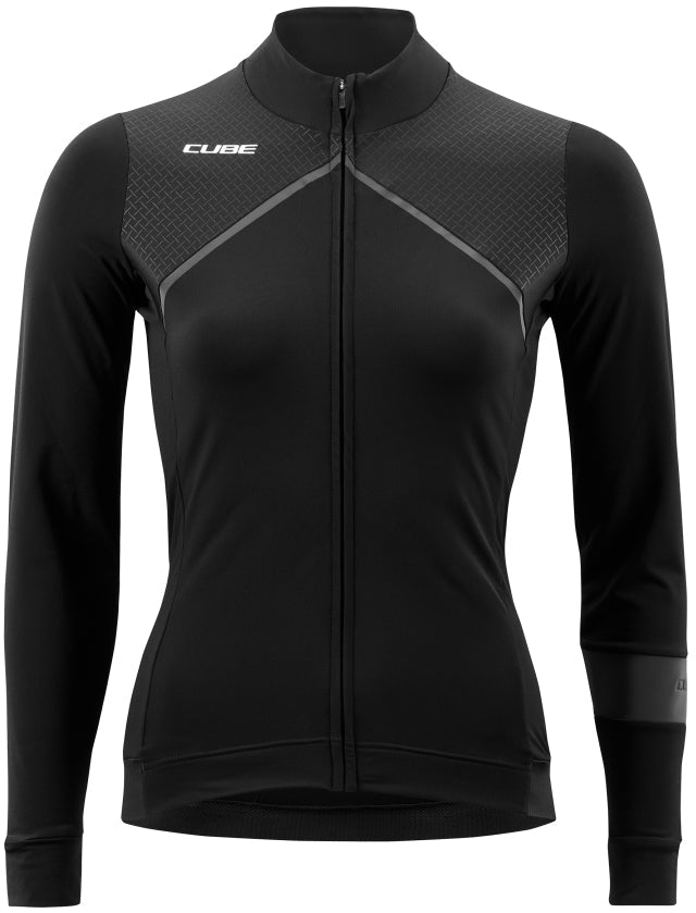 CUBE BLACKLINE WS shirt met lange mouwen black