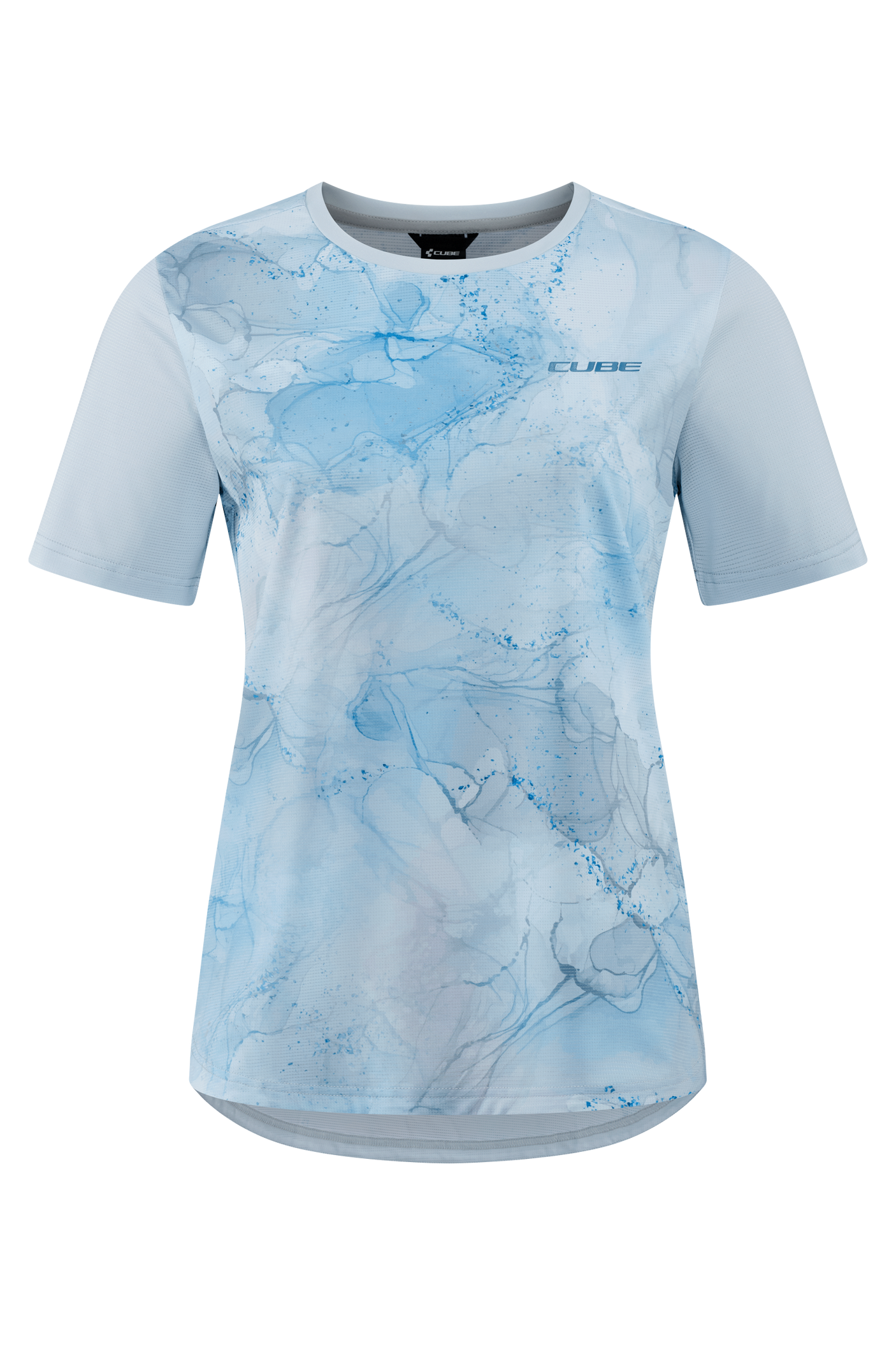 CUBE ATX WS Korte mouw ronde hals jersey marble