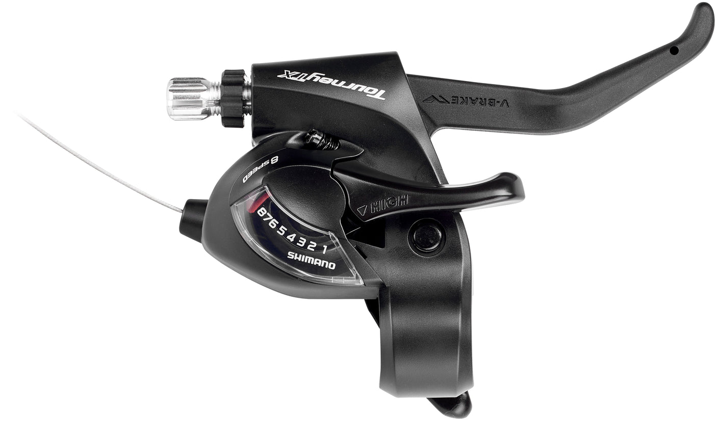 Shimano Tourney TX ST-TX800 schakelhendel/remhendel 8-speed rechts zwart