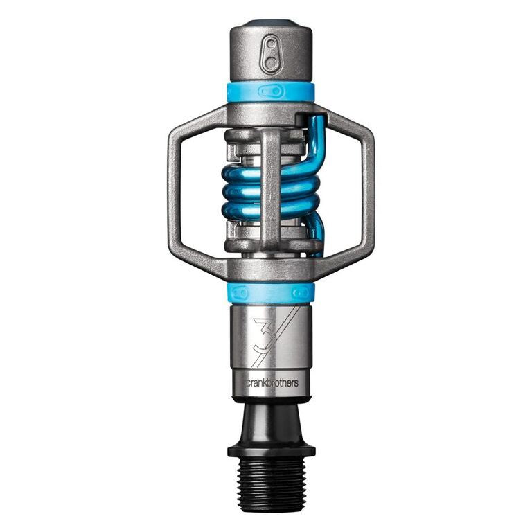 Crankbrothers Eggbeater 3 pedalen zilver/elektrisch blauw