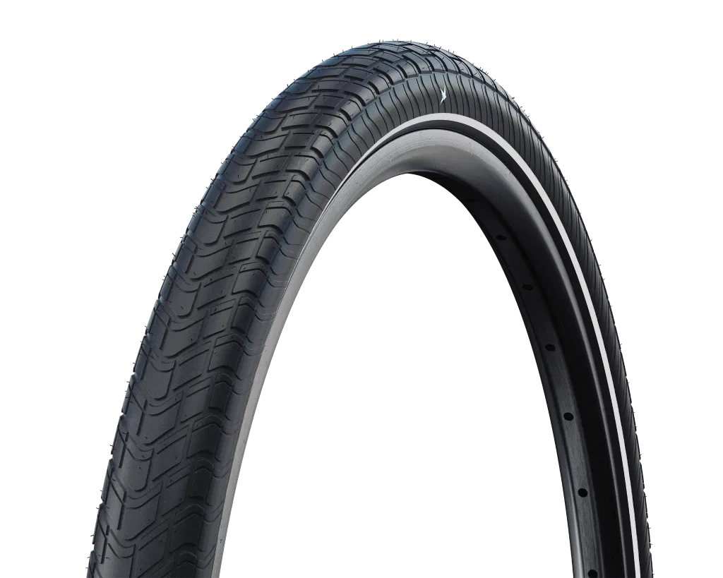 Schwalbe MOTION BIG APPLE STANDARD RaceGuard ADDIX E-25 28" zwart-reflecterend
