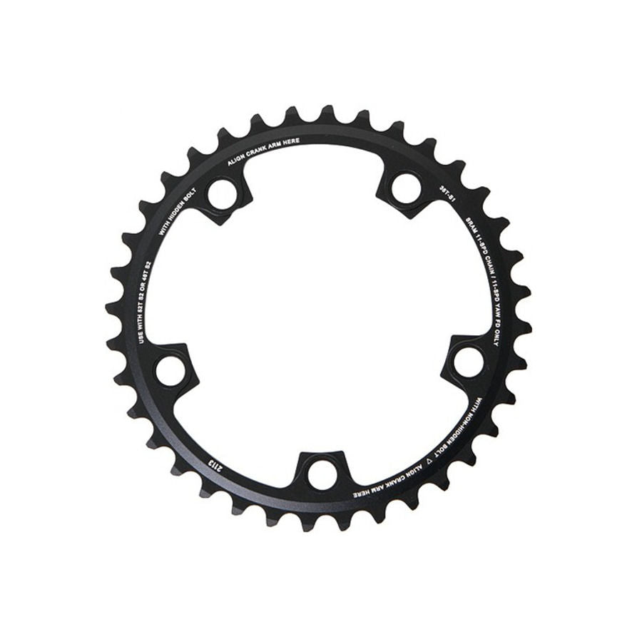 SRAM Road X-Glide Yaw kettingblad Red/Force 110mm steekcirkel zwart