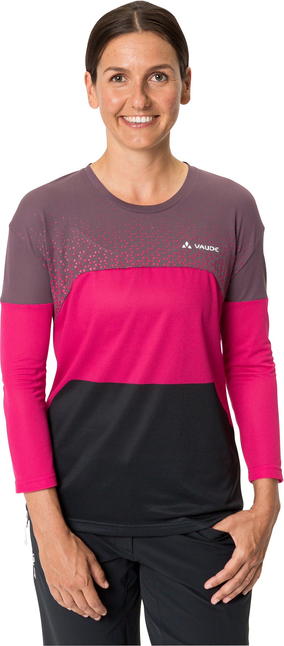 VAUDE Moab V Langarm T-shirt Dames zwart