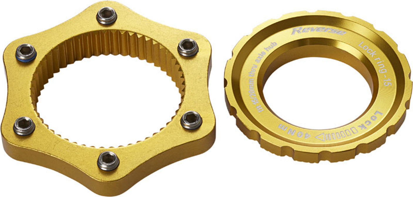 Reverse Centerlock Adapter goud