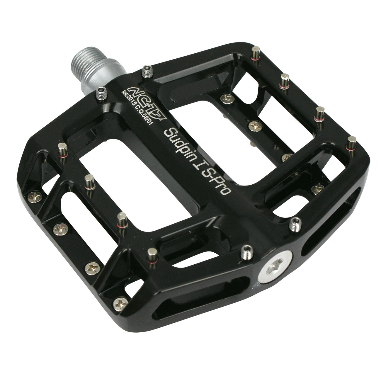 NC-17 platformpedaal Sudpin I S-Pro, alu, precisielagers zwart