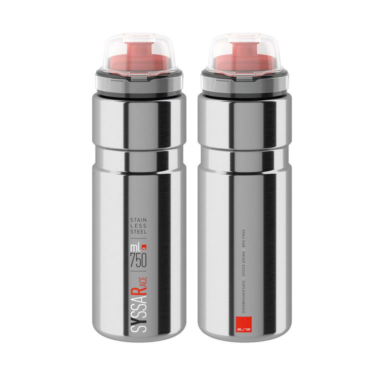 Elite Syssa Race Drinkfles 750ml zilver glanzend