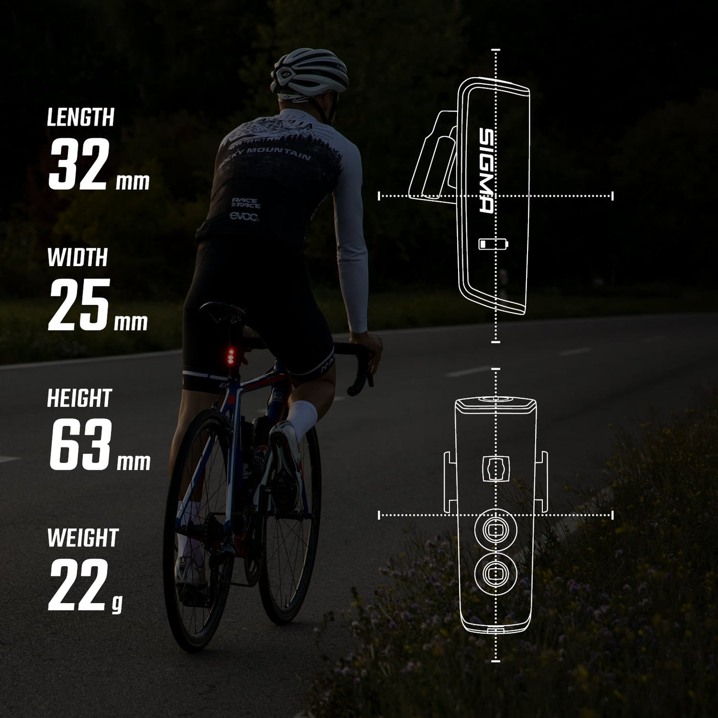 Sigma Aura 100 verlichtingsset incl. Blaze Link incl. schroefbevestiging