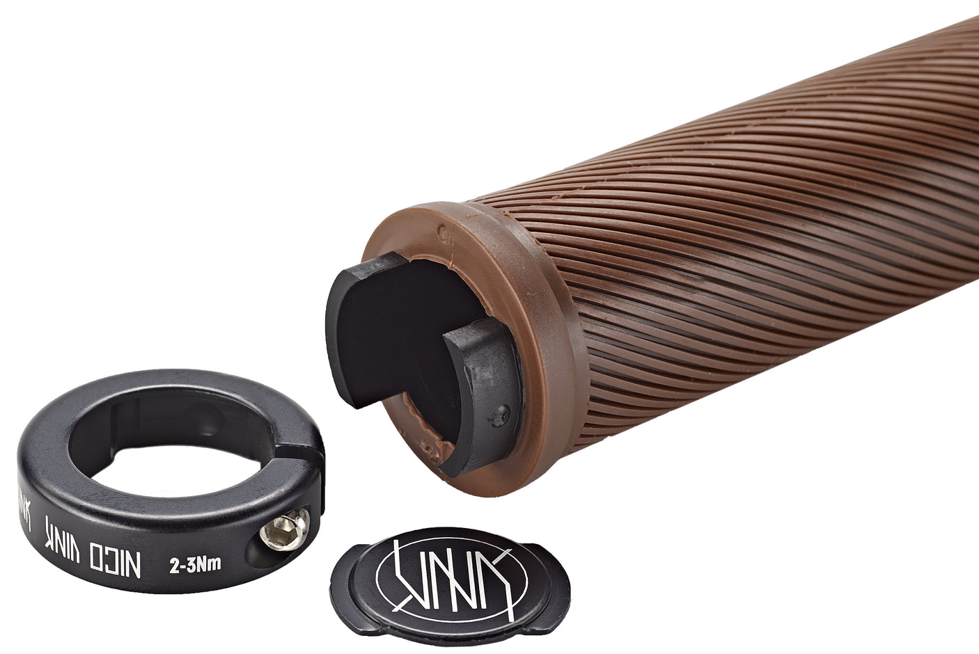 Reverse Nico Vink Signature Series Lock-On grips Ø30x130mm bruin/zwart