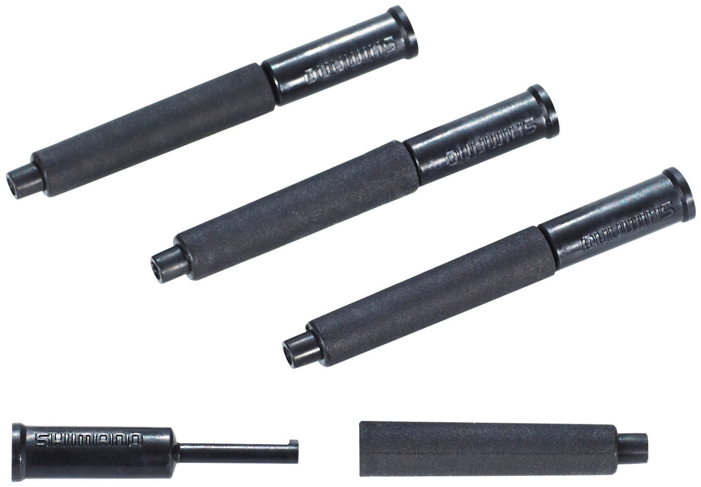 Shimano eindkappen voor schakelkabelbuitenhoezen met punt en rubberen manchet 4 stuks