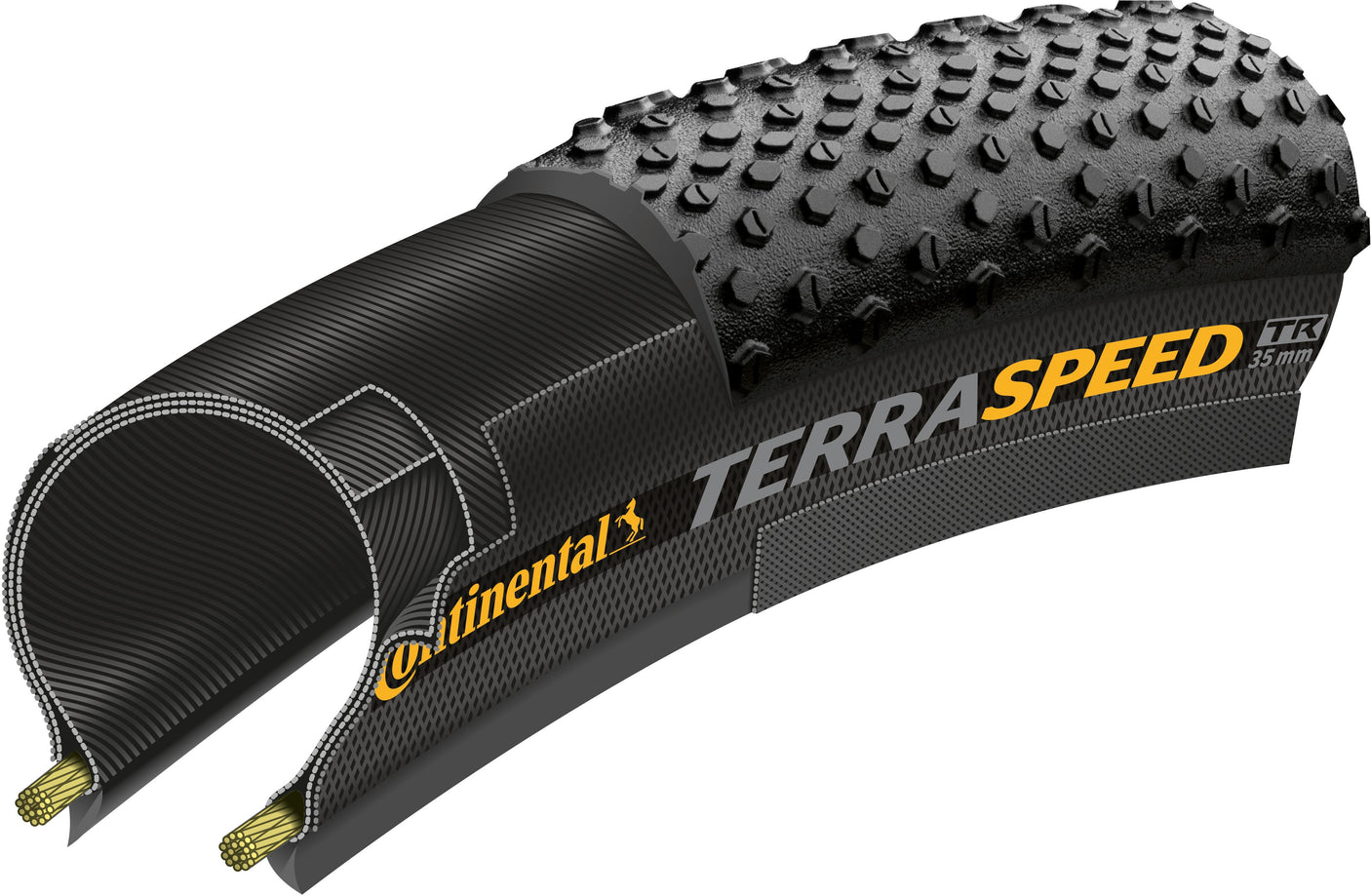 Continental Terra Speed ProTection vouwband 700x45C TLR E-25 zwart/bruin