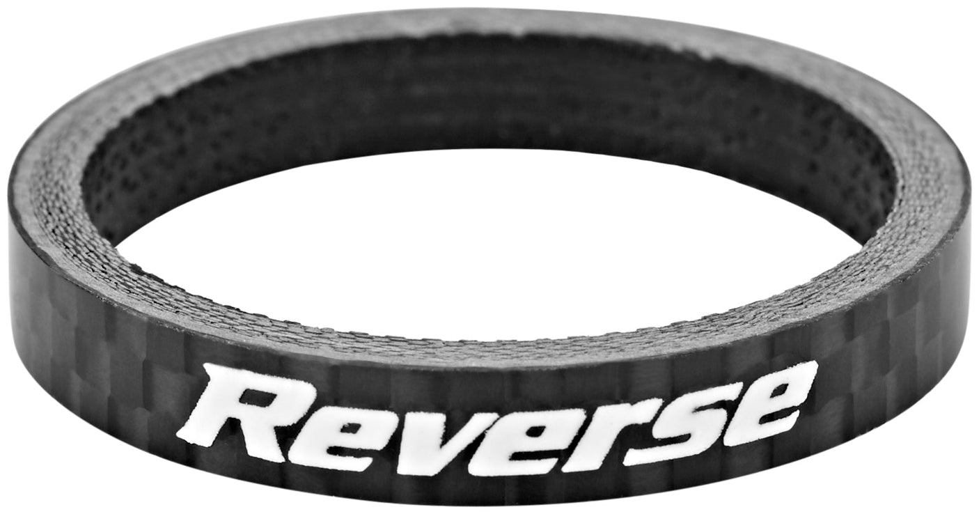 Reverse Spacer 5mm Carbon 1 1/8" zwart
