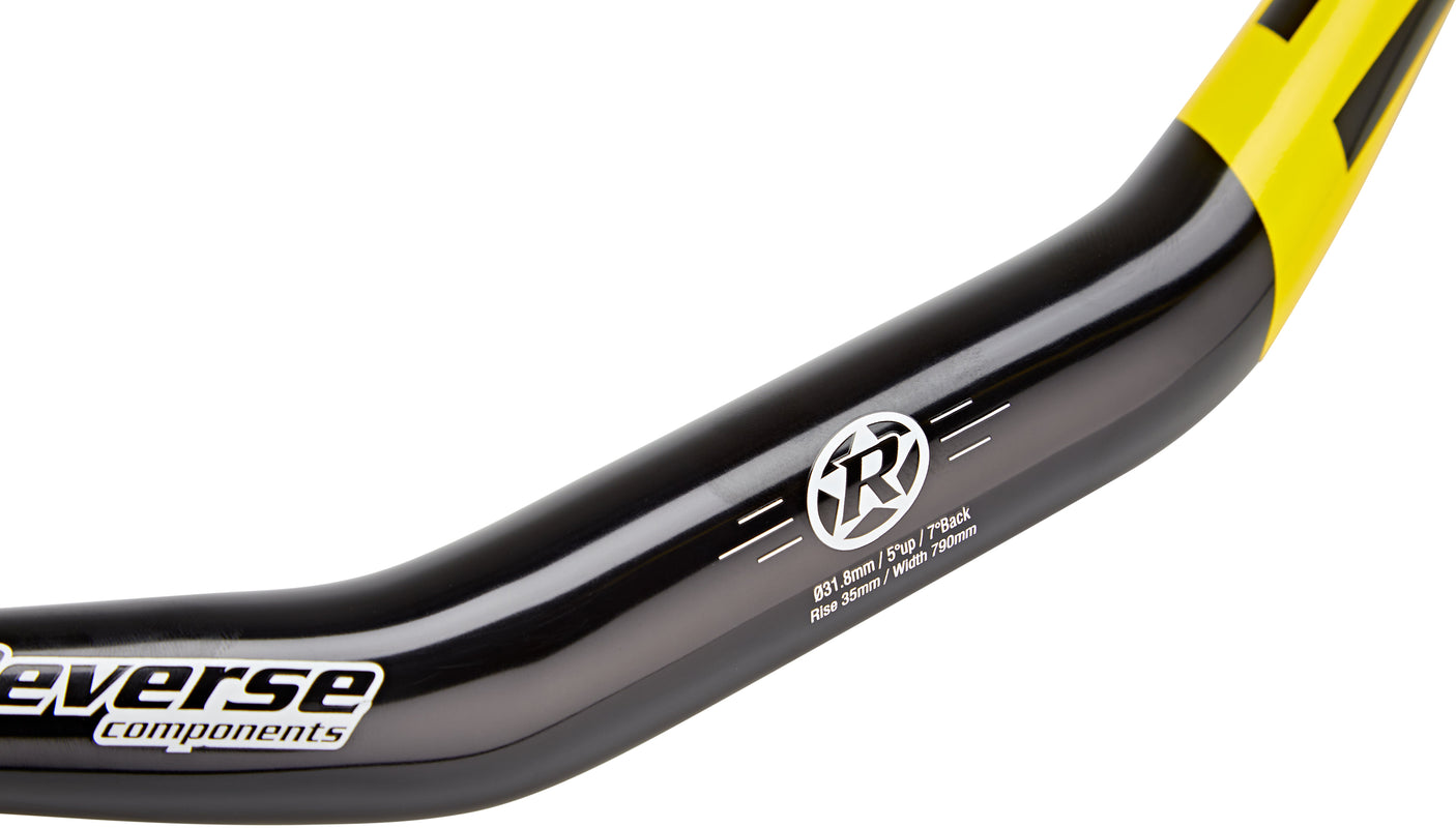 Reverse Base stuur 790mm Ø31,8mm zwart/geel