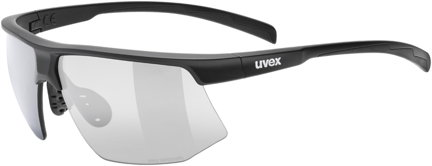 uvex Aerios V fietsbril Zwart Mat / Smoke