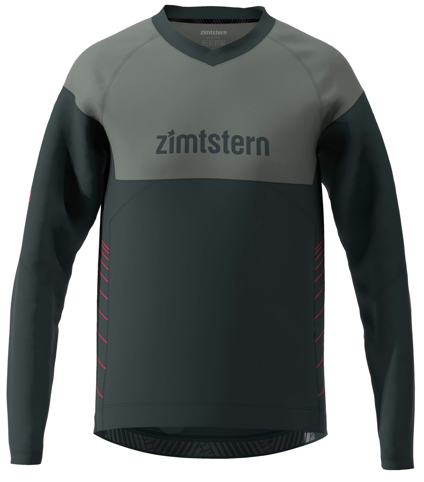 Zimtstern Bulletz Shirt LS Heren Pirate Black/Jester Red