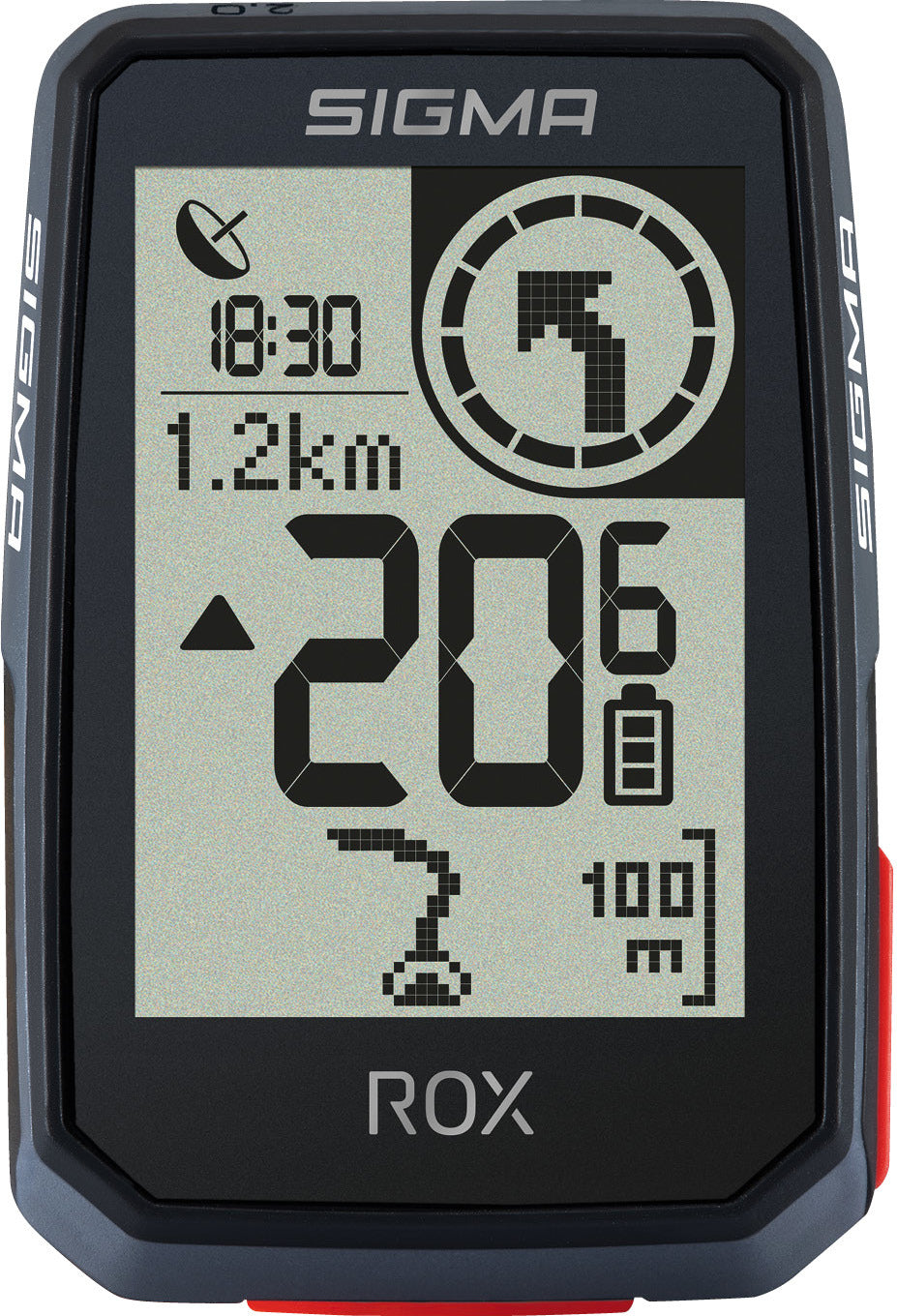 Sigma ROX 2.0 fietscomputer incl. Butler GPS-houder zwart