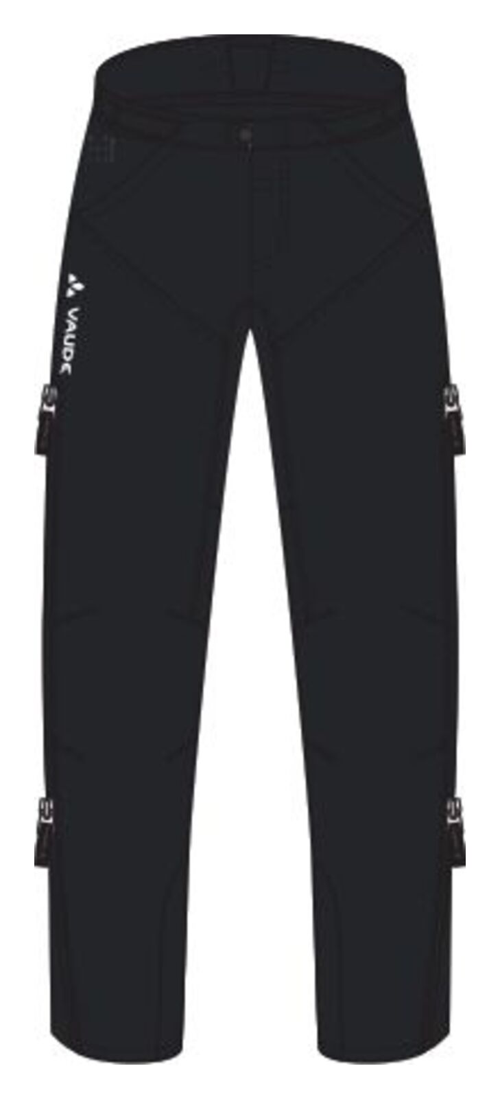 VAUDE Qimsa Softshell Broek II Heren zwart