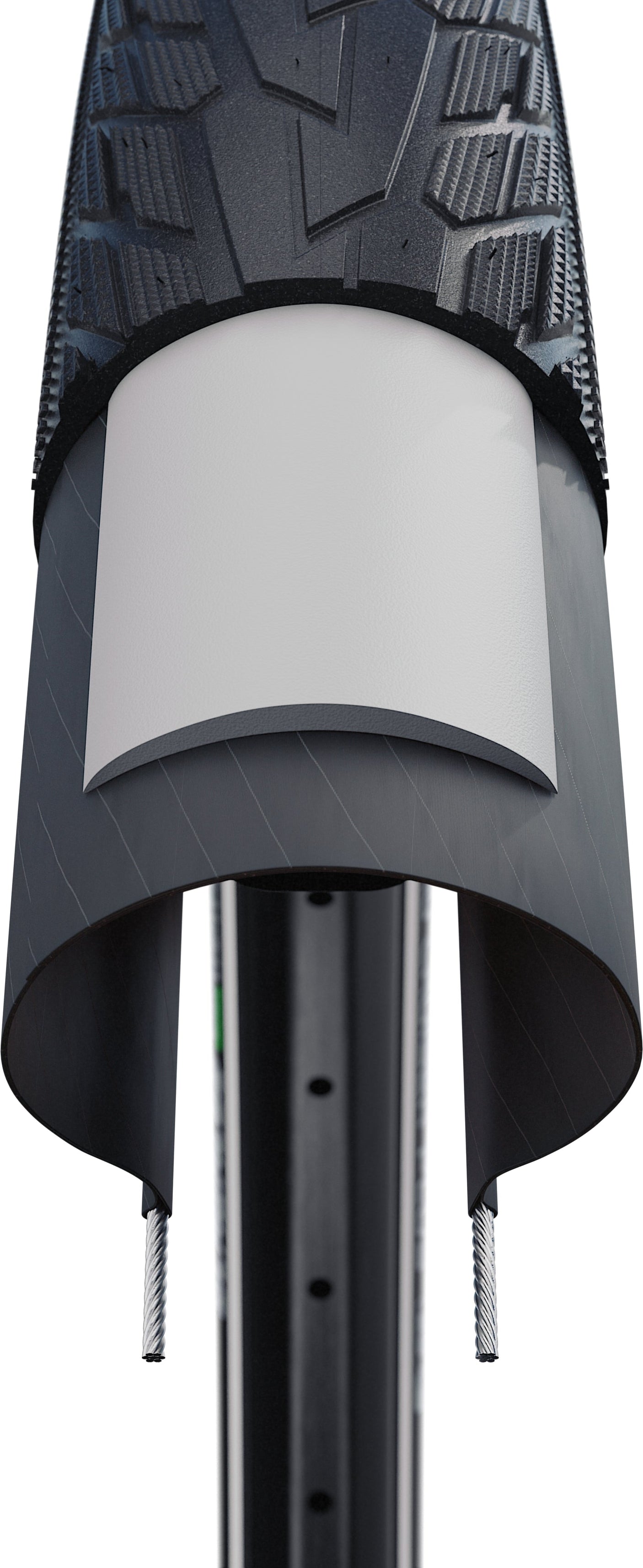 Schwalbe Road Cruiser Plus draadband 28x1.60" Active TwinSkin PunctureGuard E-25 Green zwart