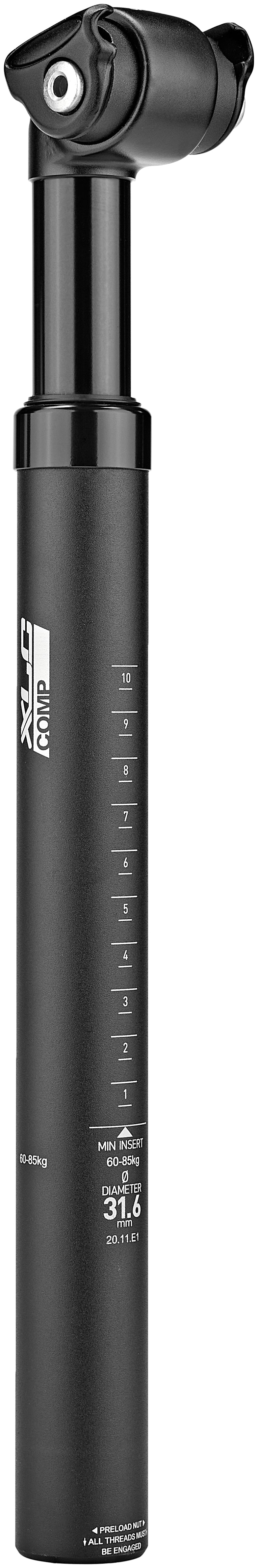 XLC Comp SP-S08 Suspension Zadelpen Ø31,6mm voor rijders van 60-85kg zwart