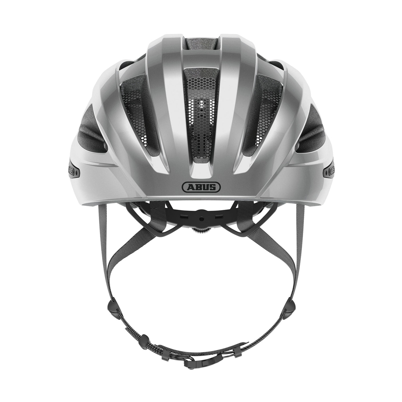Abus fietshelm Macator gleam zilver