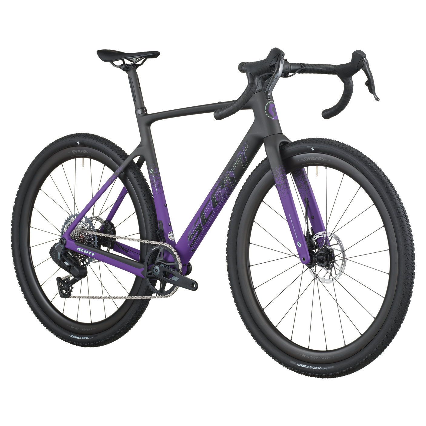 Scott Addict Gravel 20 carbon zwart/indigo paars