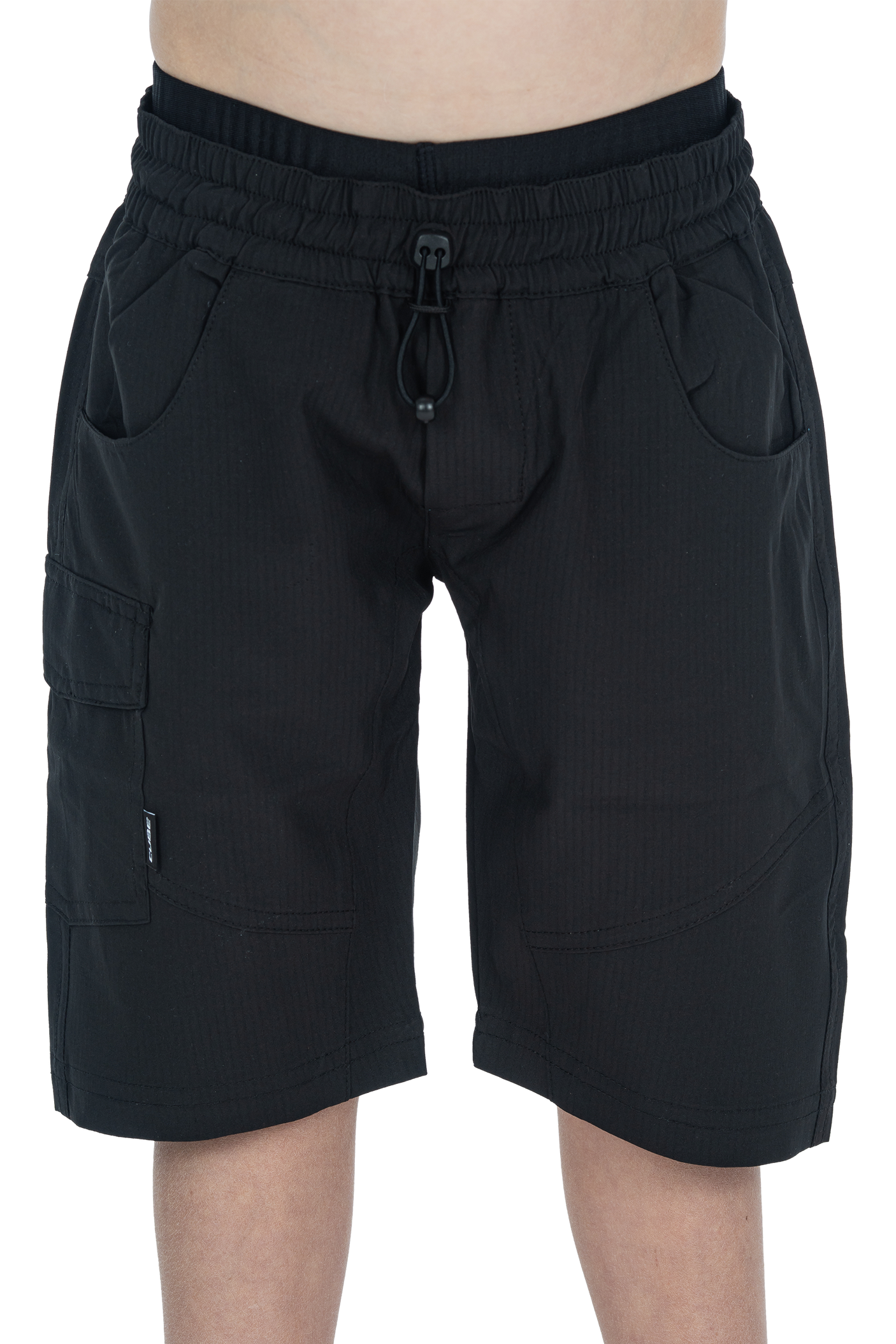CUBE TEAMLINE Baggy Shorts ROOKIE incl. binnenbroek zwart´n´wit